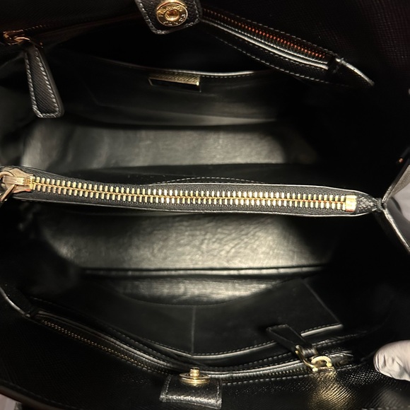 Prada Saffiano Black Leather Handbag - Picture 7 of 15